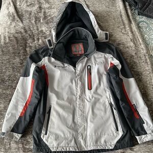 Free Country Men's Ski Jacket - Gray and Red